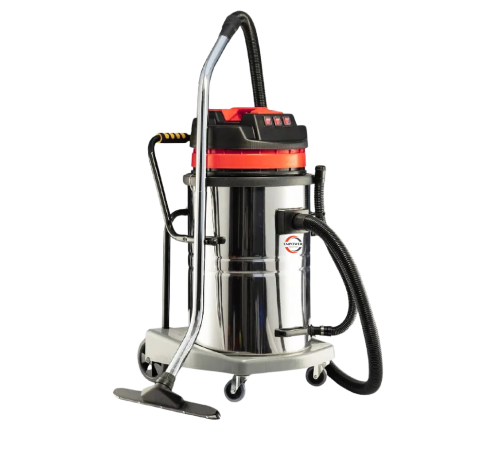 Empower Industries EV-80 heavy-duty 80L industrial vacuum cleaner for large-scale cleaning