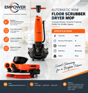 Read more about the article What Is an Auto Scrubber Machine? Uses, Benefits, Types, and Buying Guide